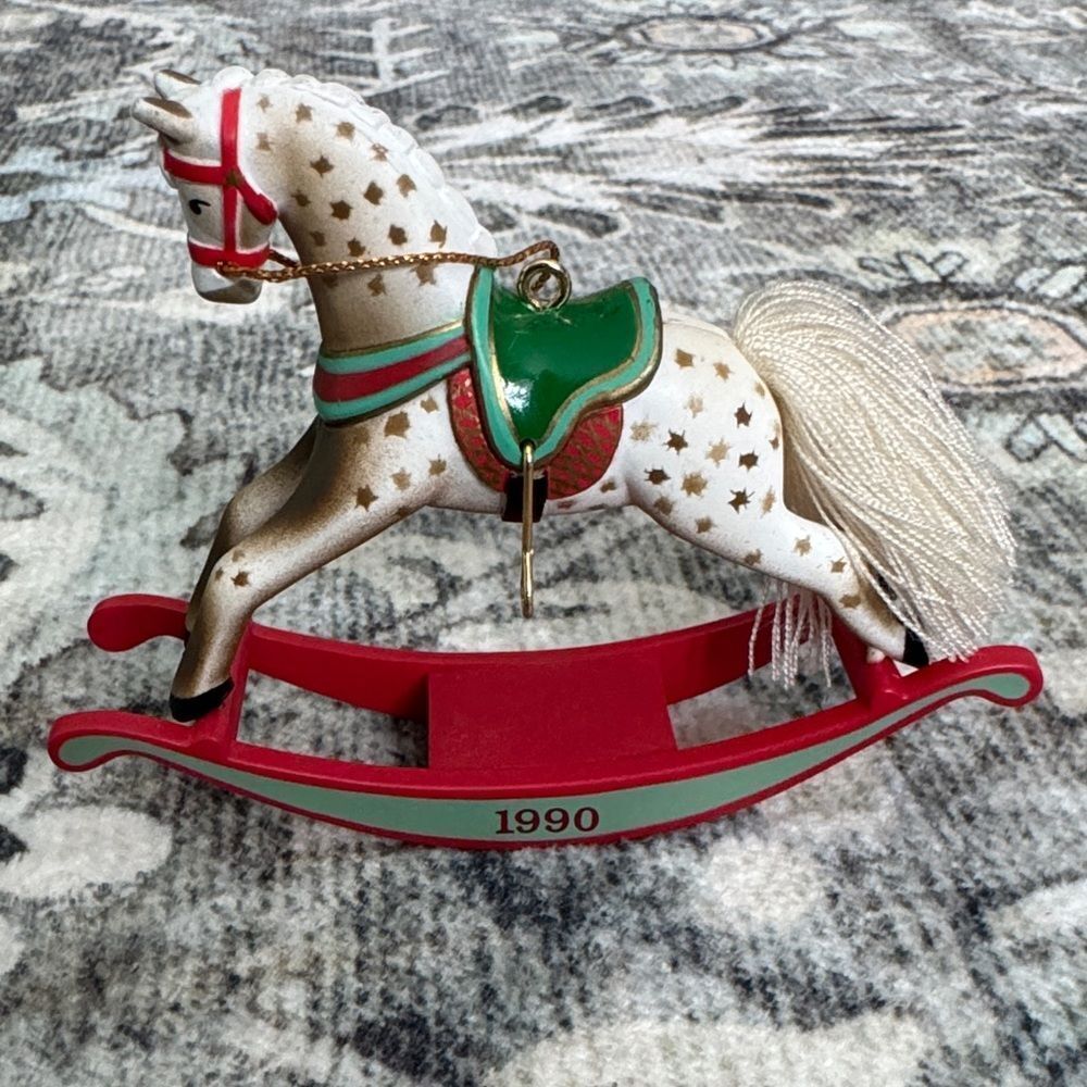 Hallmark 1990 Rocking Horse Ornament